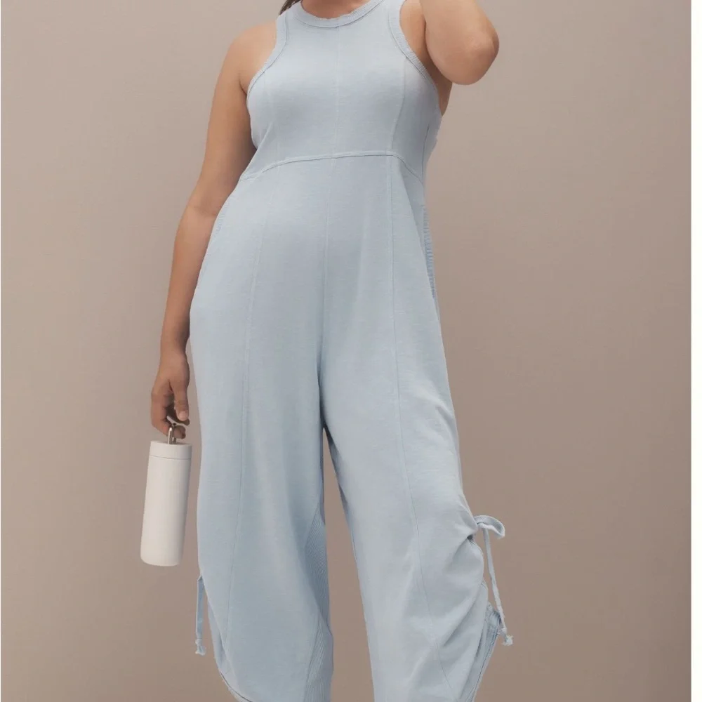NEW - Daily Practice Light Blue Sleeveless Jumpsuit - SIZE XL